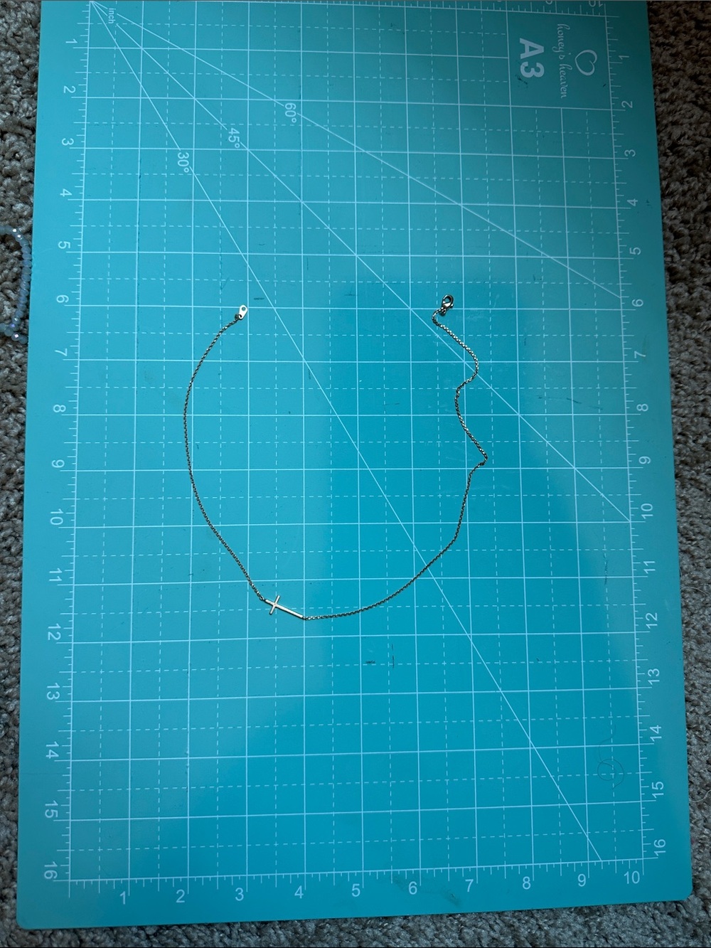 Delicate Rose Gold Cross Necklace
